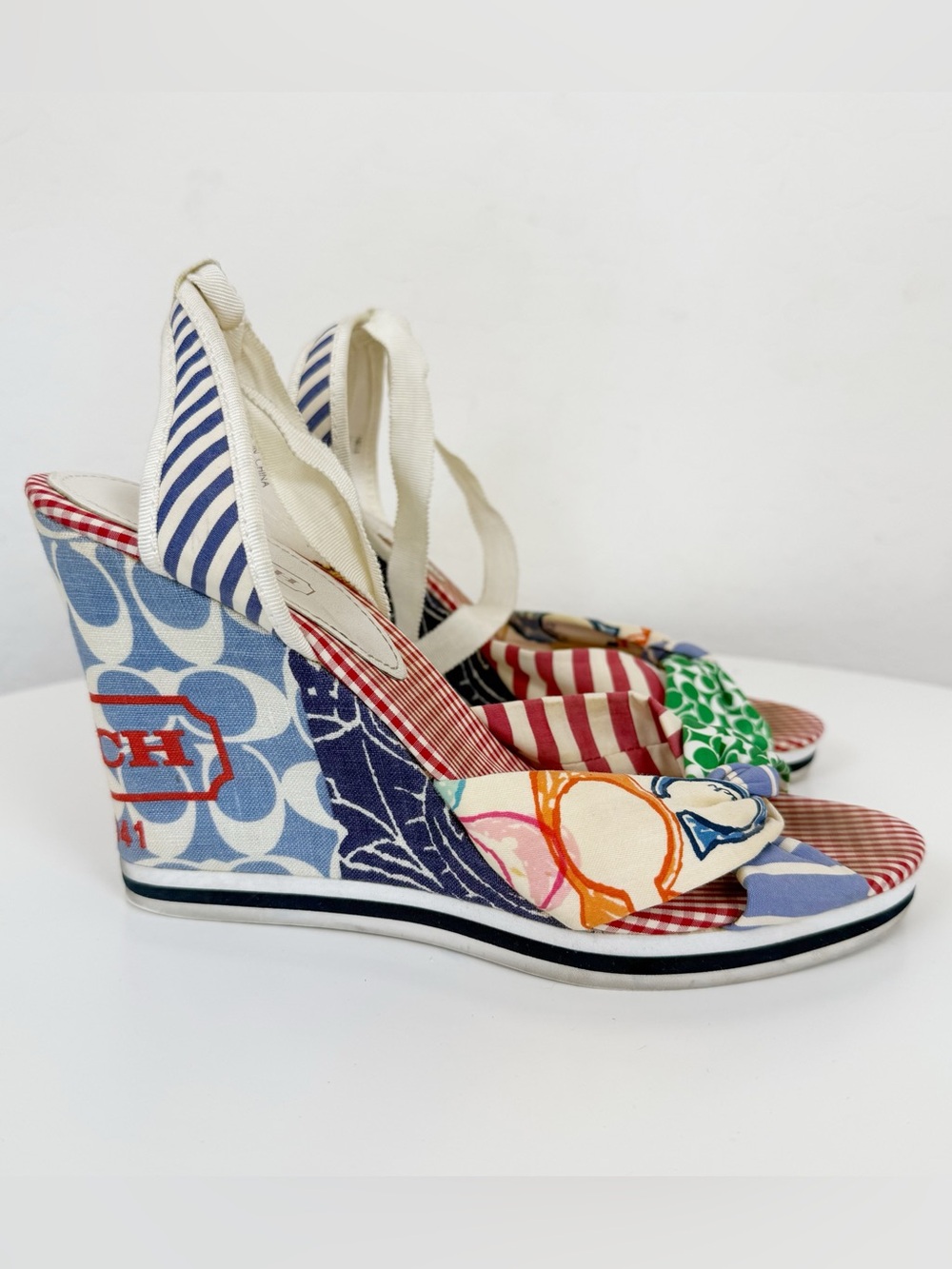 Coach Tammie Patchwork Wedges